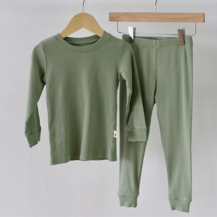 Ribbed Sage Two Piece Set