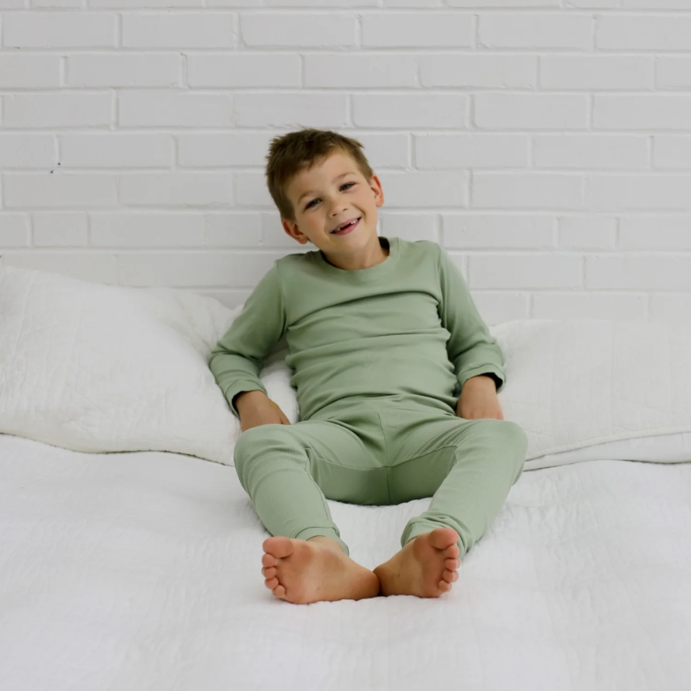 Ribbed Sage Two Piece Set