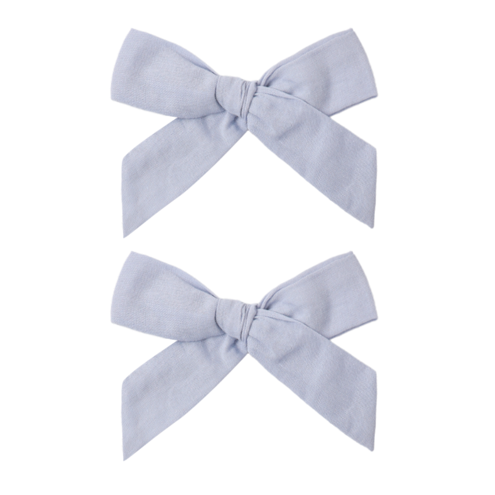 BOWS, SET OF 2 PERIWINKLE