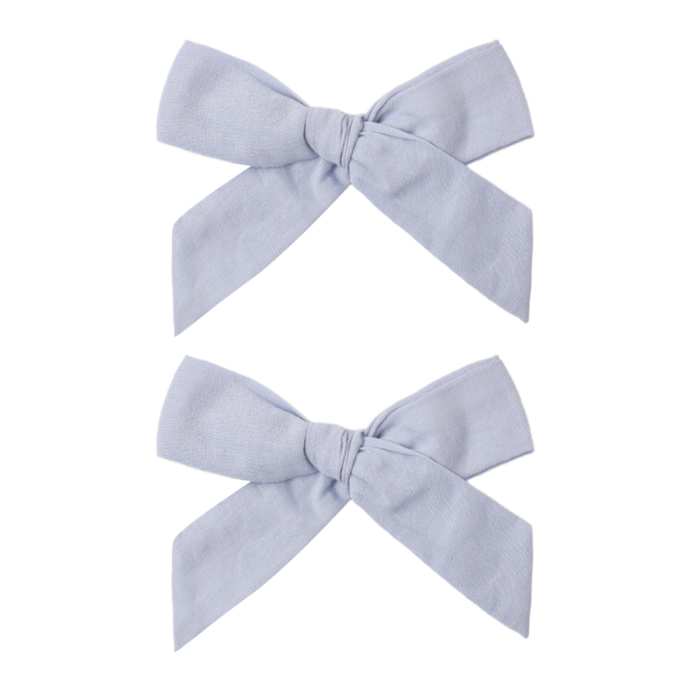 BOWS, SET OF 2 PERIWINKLE