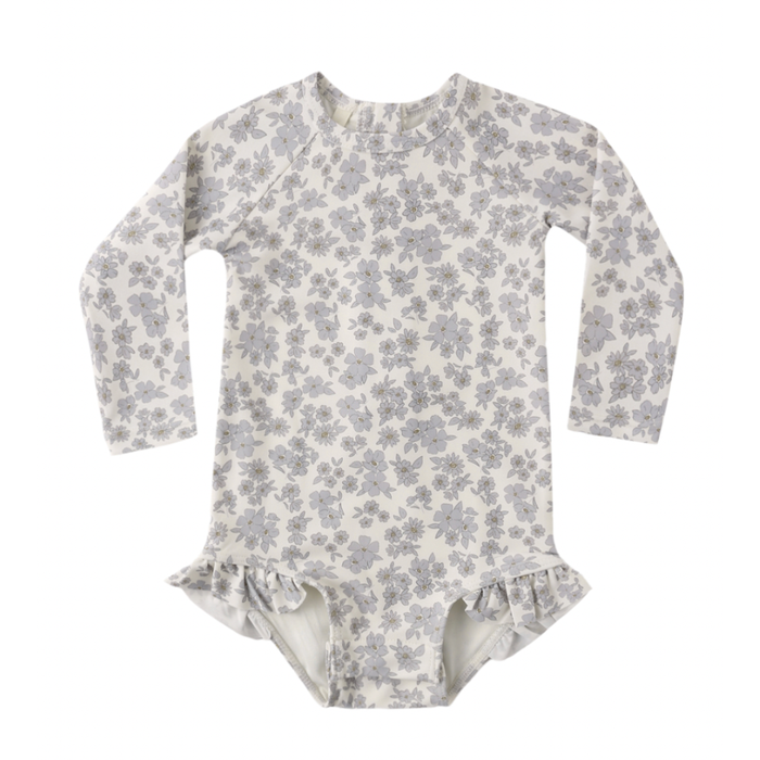 OLIVIA RASHGUARD ONE-PIECE BLUE FLORAL