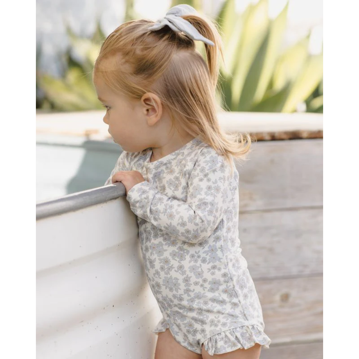 OLIVIA RASHGUARD ONE-PIECE BLUE FLORAL