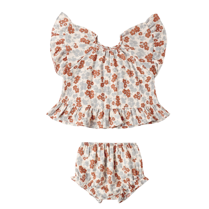 BUTTERFLY TOP & BLOOMER SET AMERICANA FLORAL