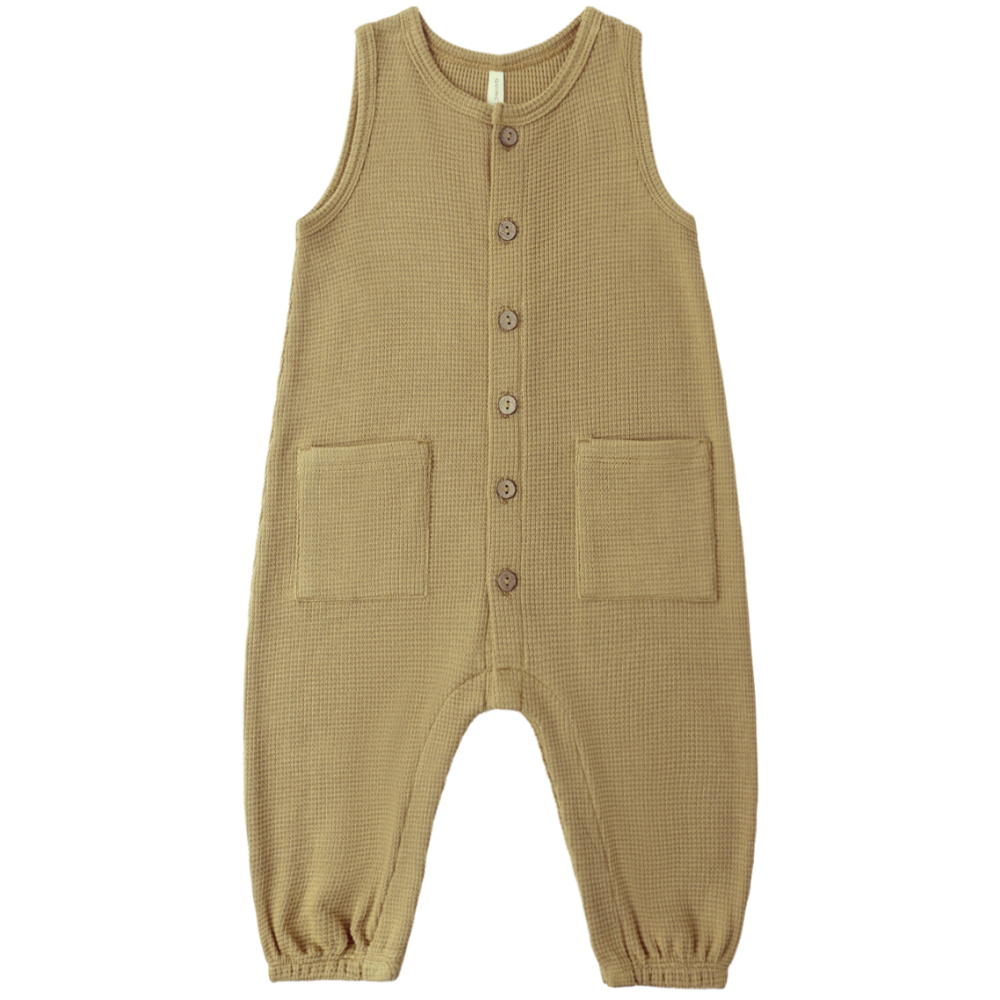 WAFFLE JUMPSUIT HONEY