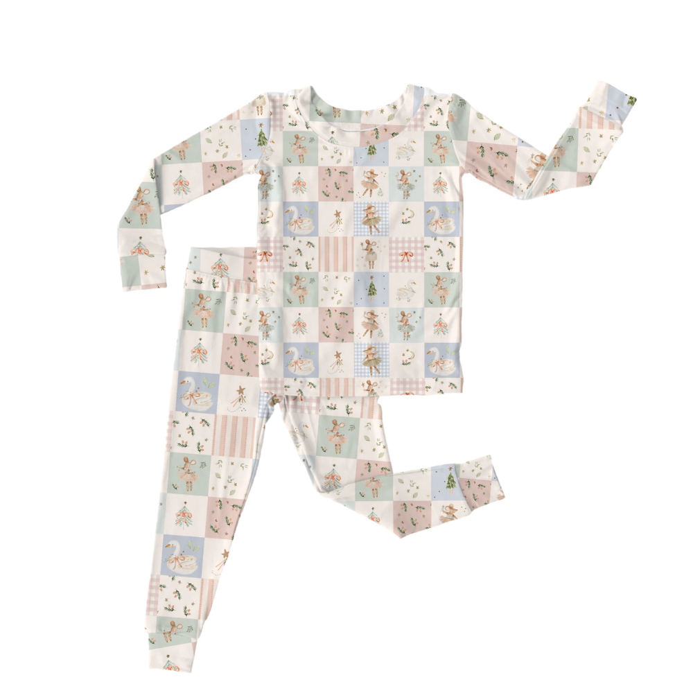 PREORDER - Sugarplum Patchwork Long Sleeve Set