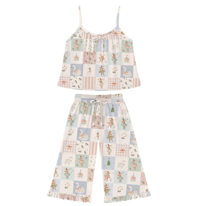 PREORDER - Sugarplum Patchwork Culotte Set