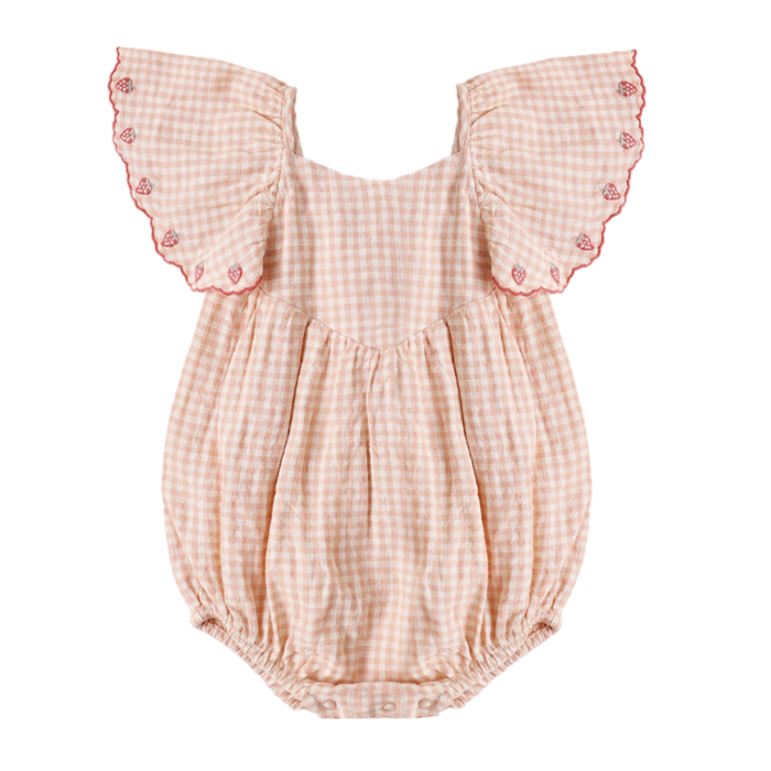 ROXY ROMPER PETAL GINGHAM