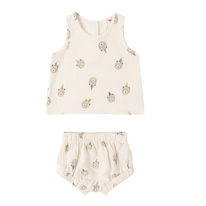 WOVEN TANK SET PARTY BEARS