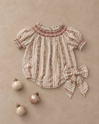 ADA ROMPER FLORAL STRIPE