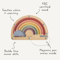Wooden Magnet  Rainbow Maze