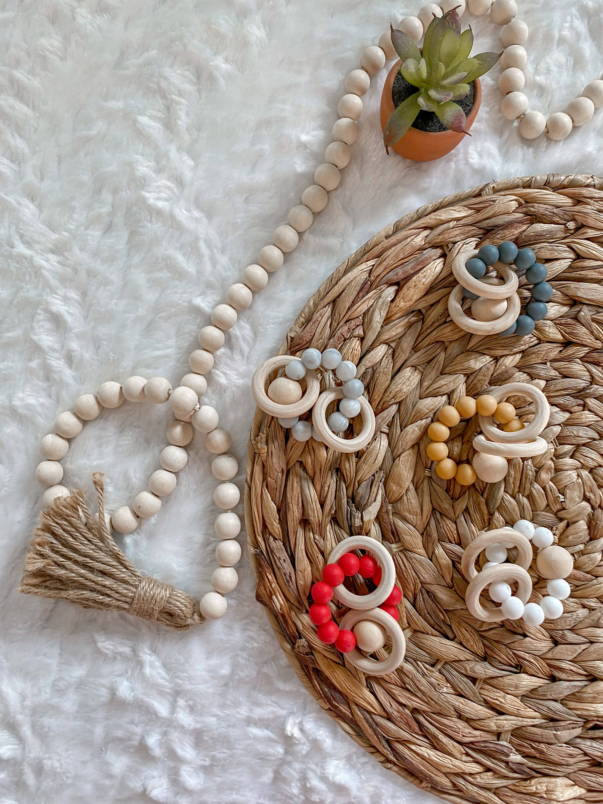Teething Ring Baby Announcement Photo Prop