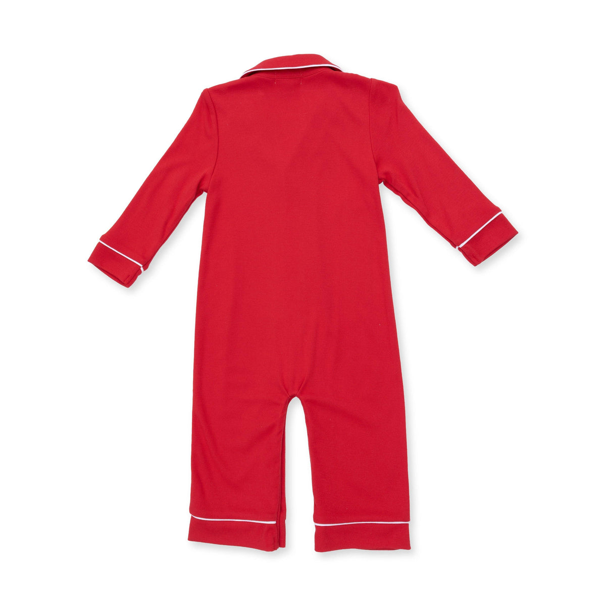Ribbon Red - Long Sleeve Coat Style Romper