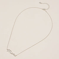 Mama Script Necklace in Gold or Silver