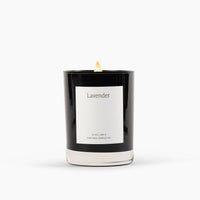 Lavender Beeswax & Essential Oil Noir Black Glass Candle