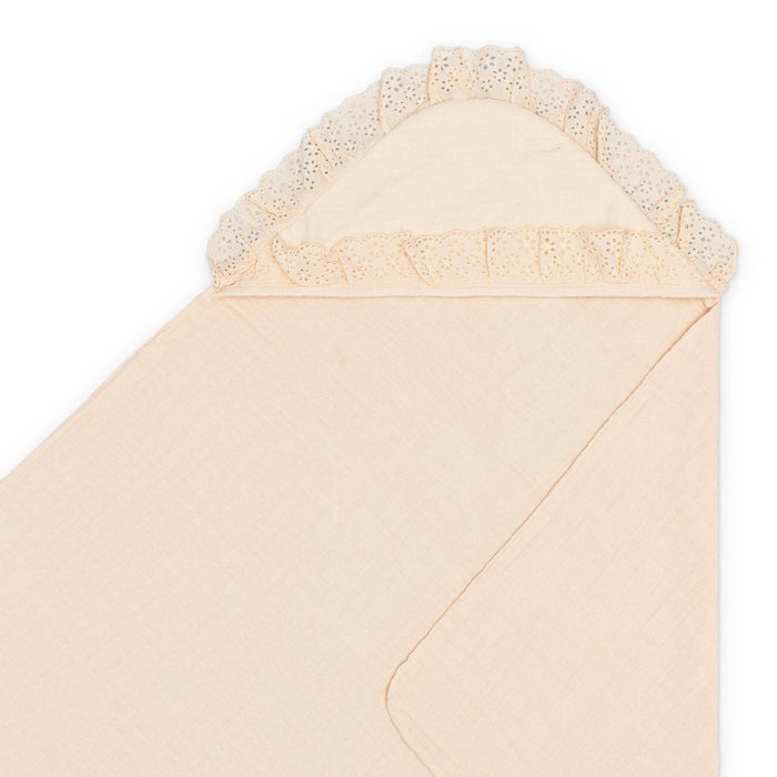 Violet Ruffle Hooded Baby Bath Towel