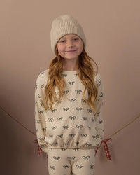 SPONGEY KNIT SET EVERGREEN BOWS