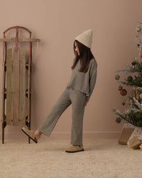 COZY RIB KNIT SET EVERGREEN