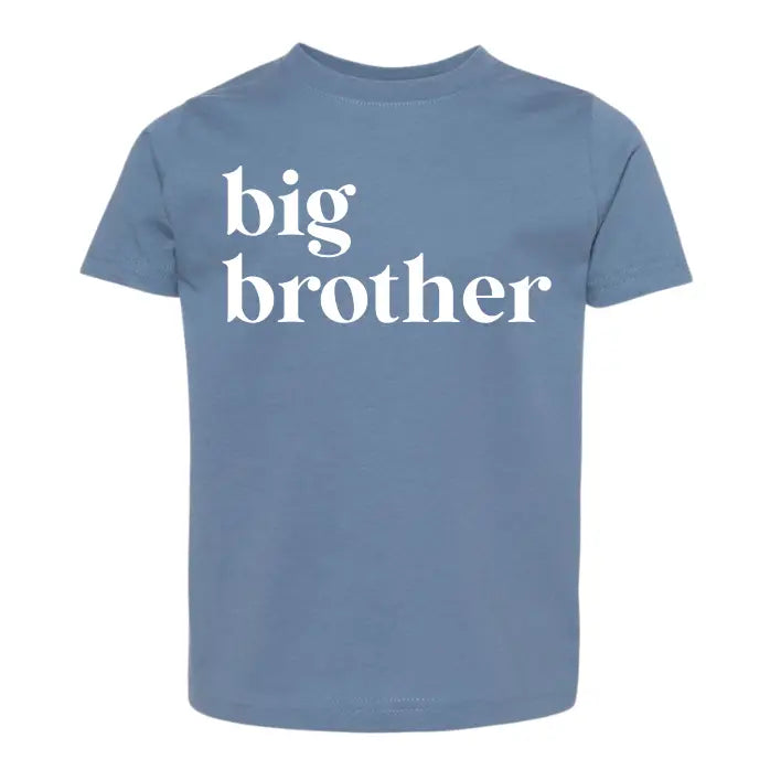 LITTLE BROTHER TEE - STEEL BLUE