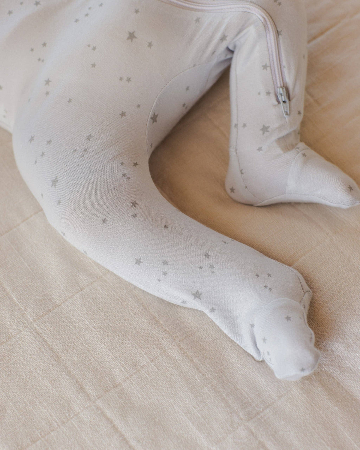 Modal Zip Footie Stars Fog