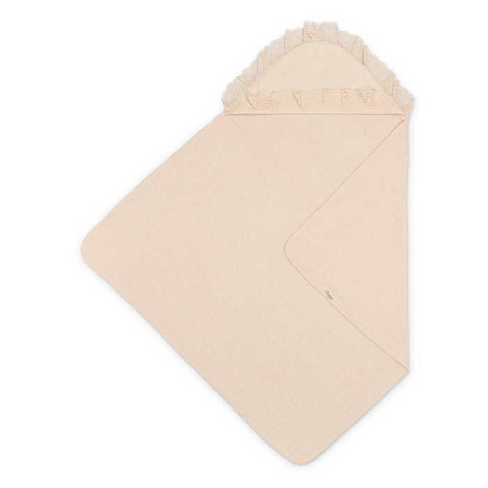 Violet Ruffle Hooded Baby Bath Towel