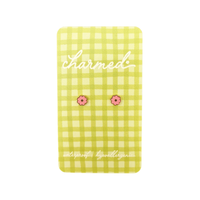 Pink Flower | Hypoallergenic & Screw-back