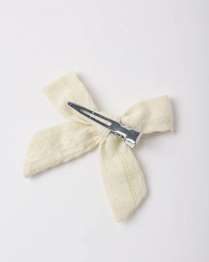 BOWS, SET OF 2 IVORY