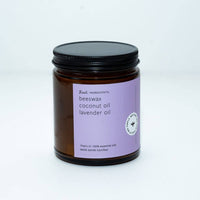 Lavender Beeswax & Essential Oil Jar Candle: Non-Toxic