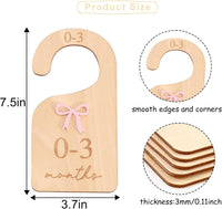 Nursery Closet Dividers - Cute Bows