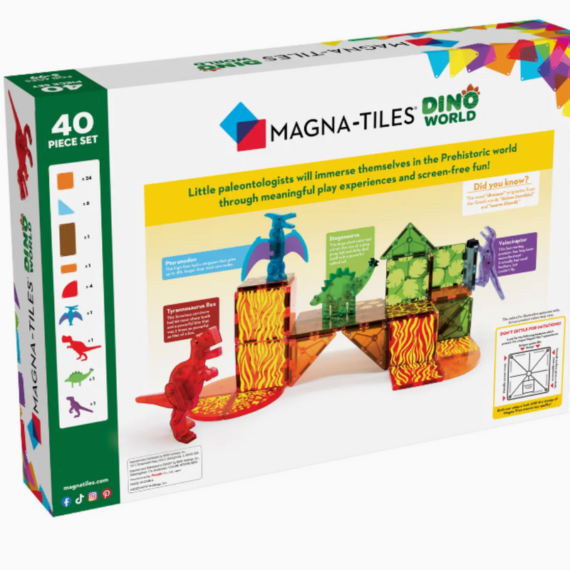 Magna-Tiles Dino World 40-Piece Set