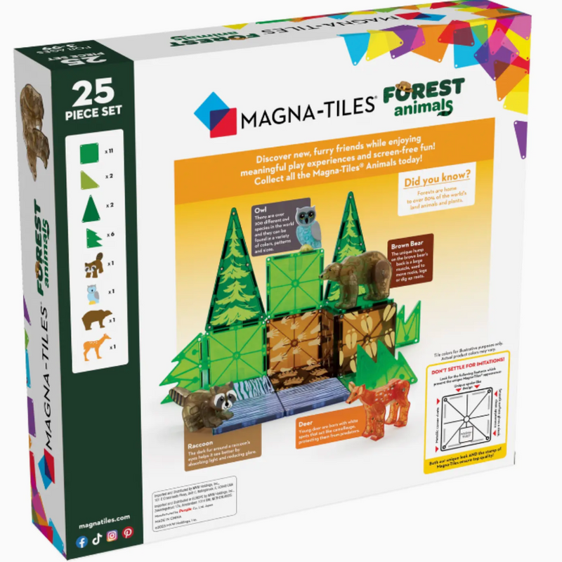 Magna-Tiles Forest Animals 25-Piece Set