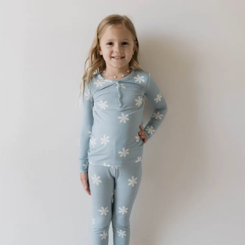 Bamboo Two Piece Pajamas | Daisy Blues