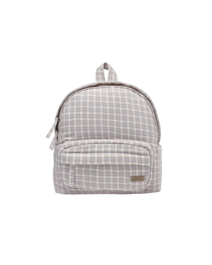 MINI BACKPACK BLUE GINGHAM