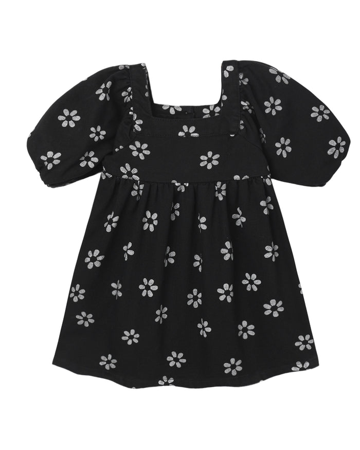GRETTA BABYDOLL DRESS BLACK DAISY