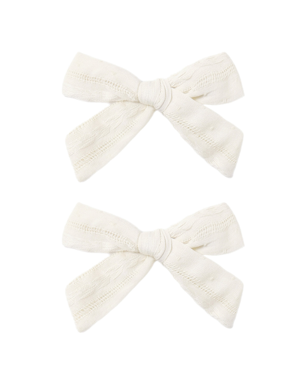 BOWS, SET OF 2 IVORY