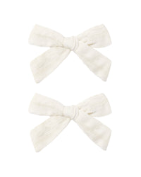 BOWS, SET OF 2 IVORY