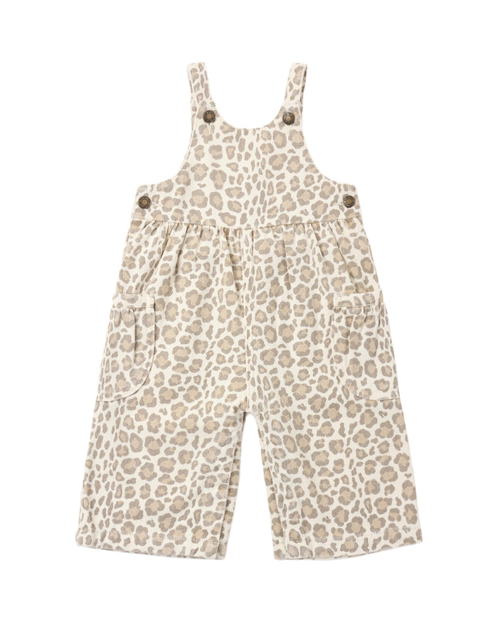WIDE LEG OVERALL LEOPARD