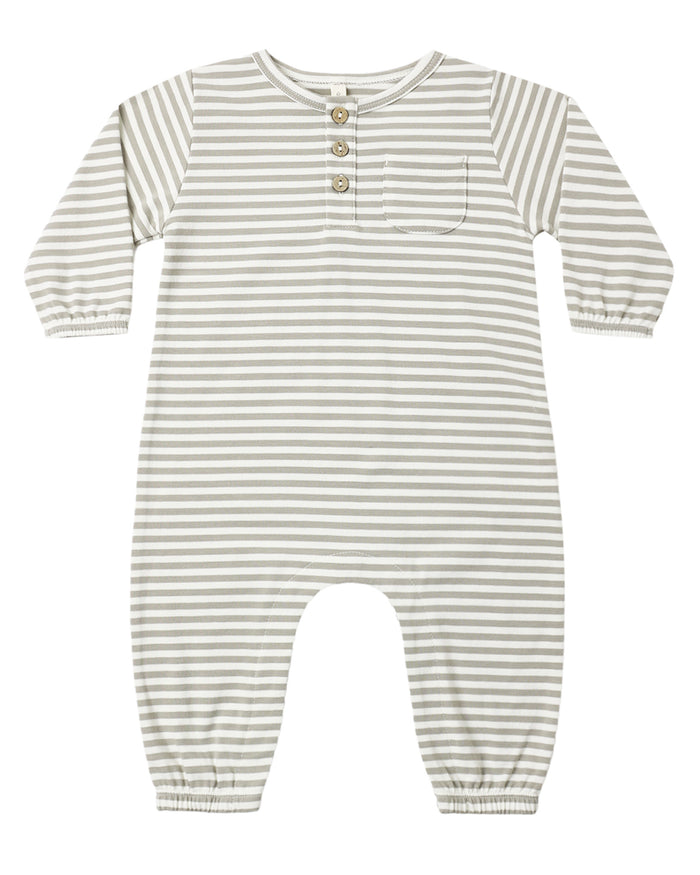 LONG SLEEVE POCKET JUMPSUIT LAUREL STRIPE