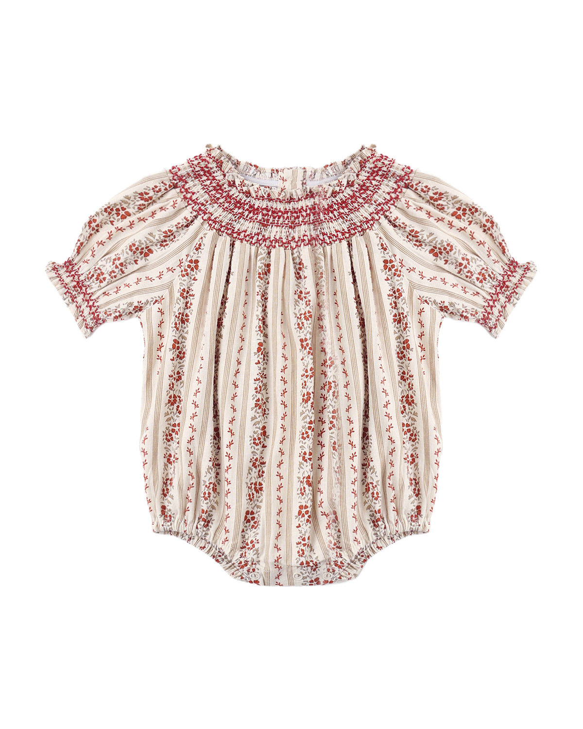 ADA ROMPER FLORAL STRIPE