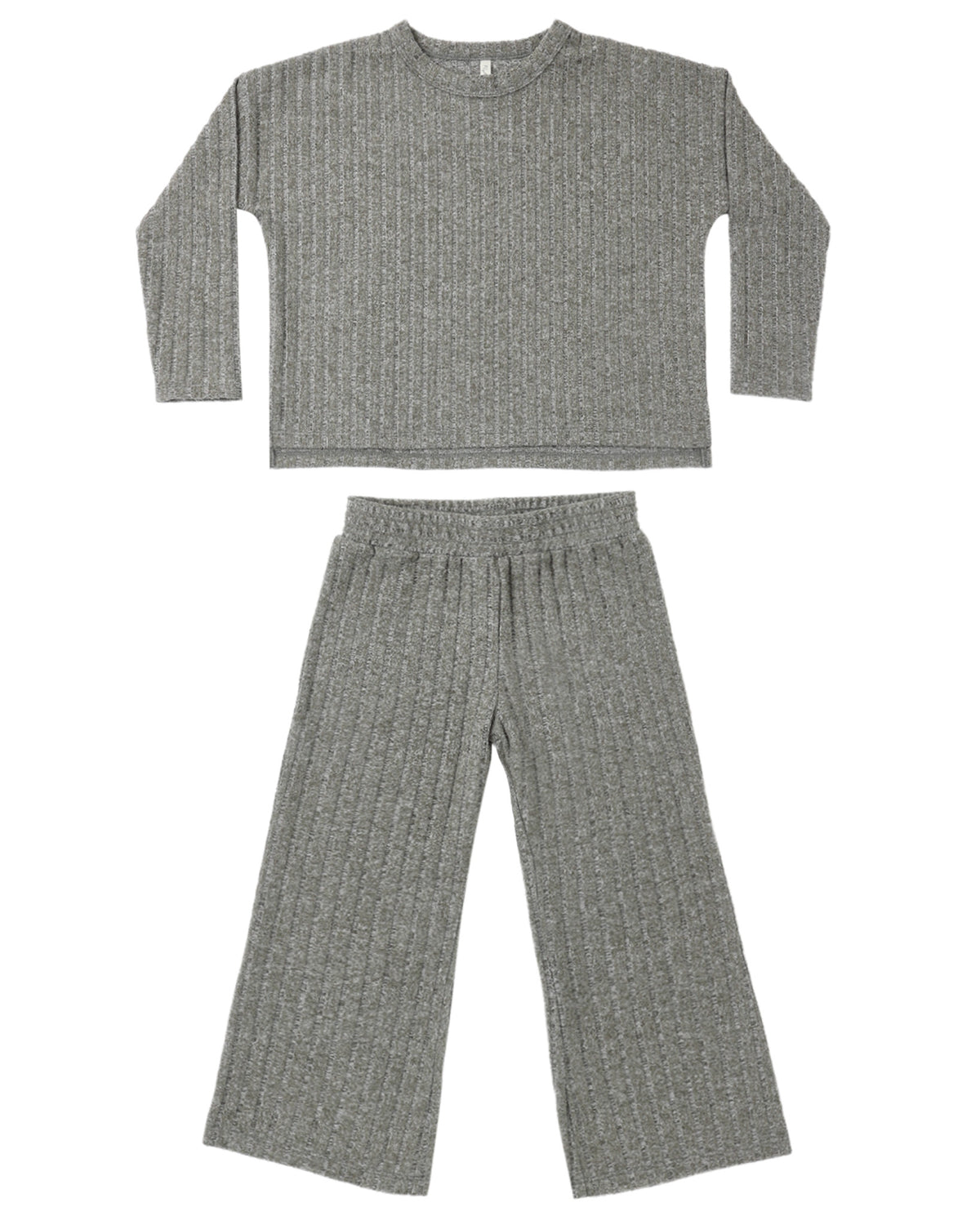 COZY RIB KNIT SET EVERGREEN