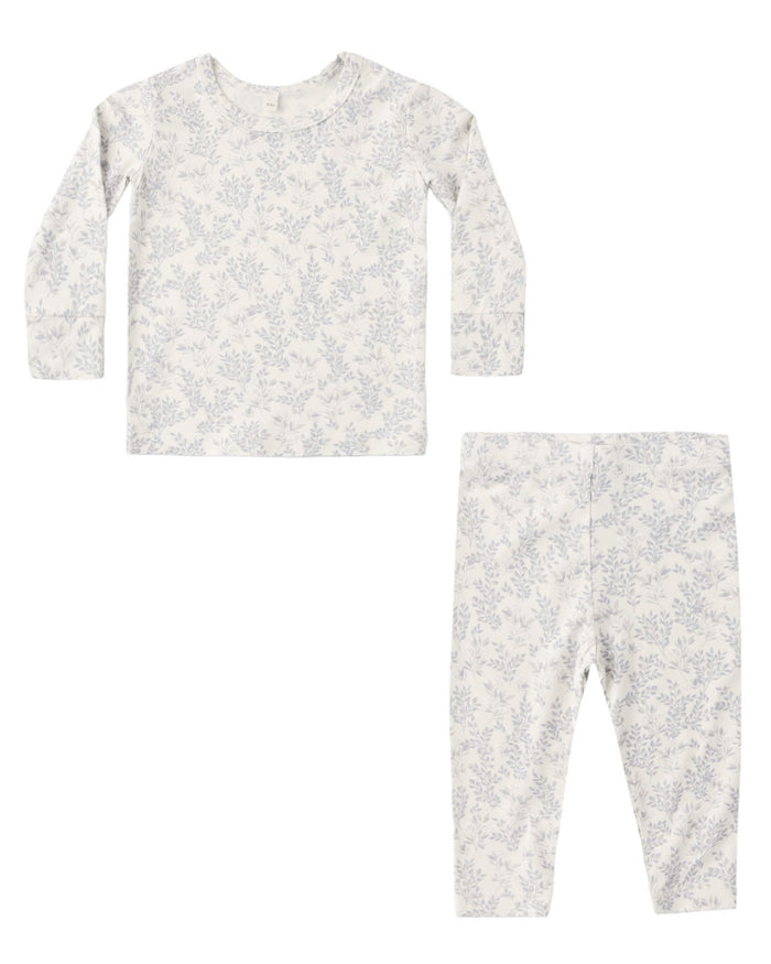 BAMBOO PAJAMA SET CLOUD FLORAL