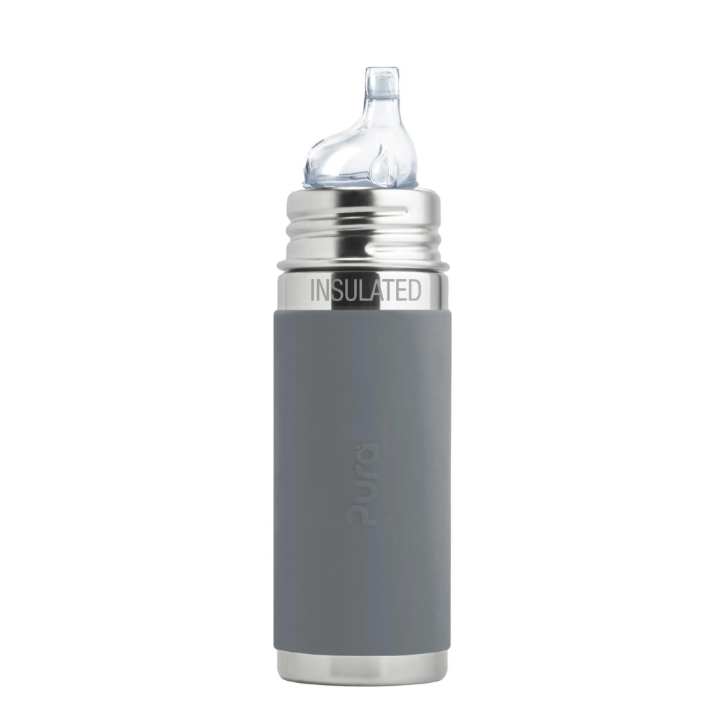 9oz Sippy Bottle (Insulated)- Slate