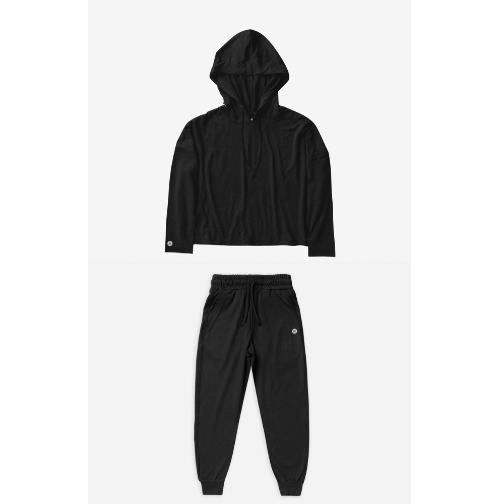 Catalina Tech Hoodie & Jogger Set | Black 6/7Y