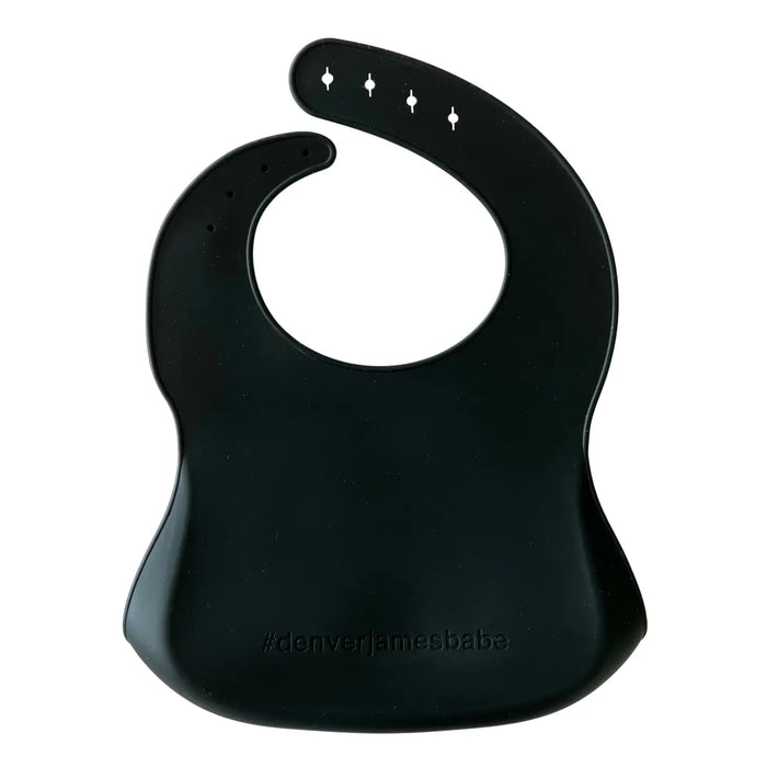 Silicone Bib - Black Checkers