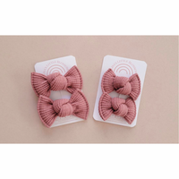 Knot Pigtail Set- Fig Organic Waffle