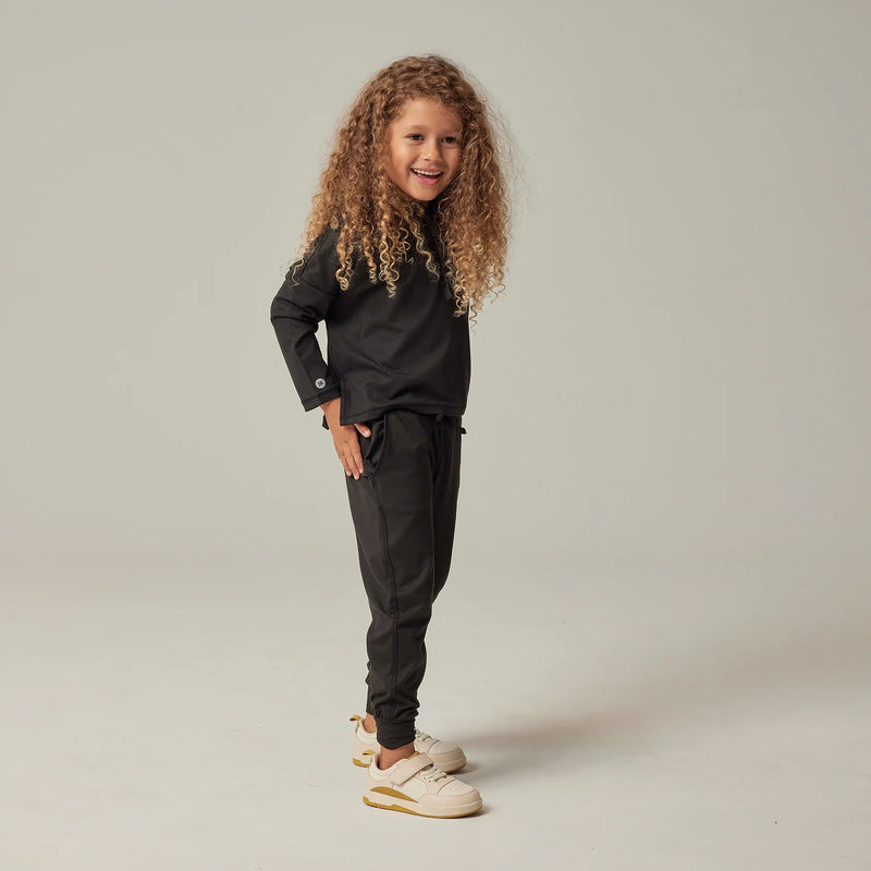 Catalina Tech Hoodie & Jogger Set | Black 6/7Y