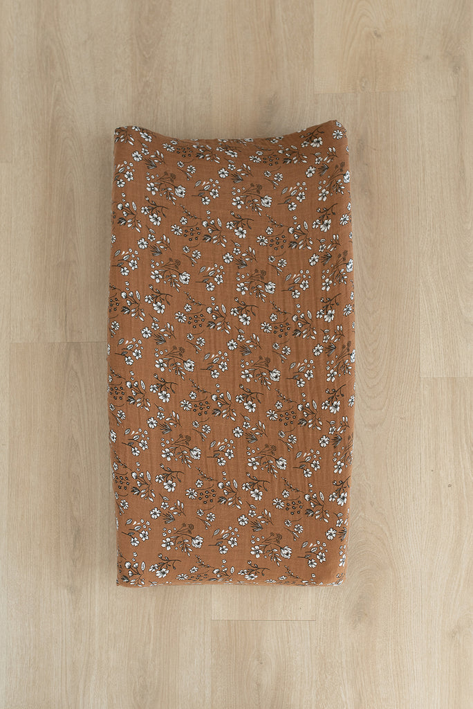 Vintage Floral Changing Pad Cover