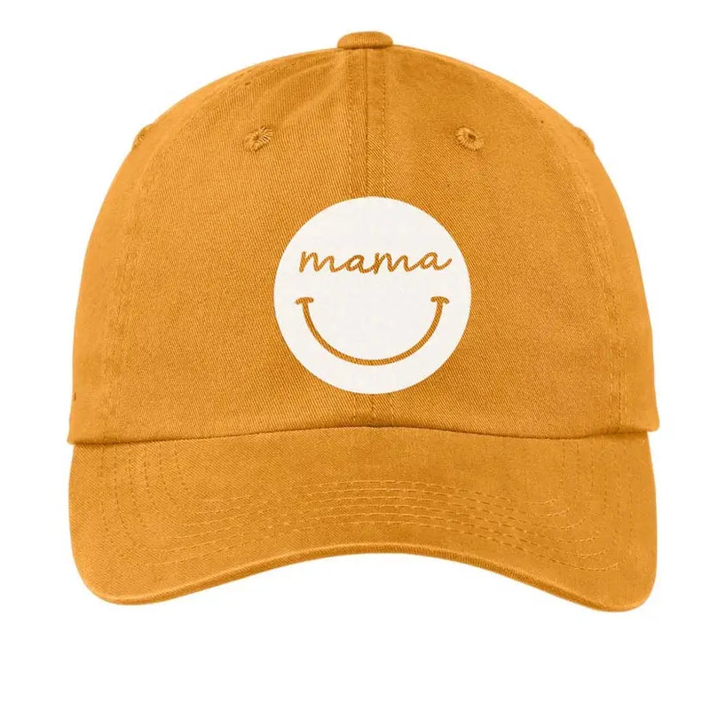 Mama Smile Baseball Cap- Yellow
