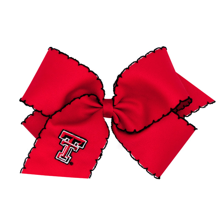 Texas Tech Red Bow w/Embroidered Tail