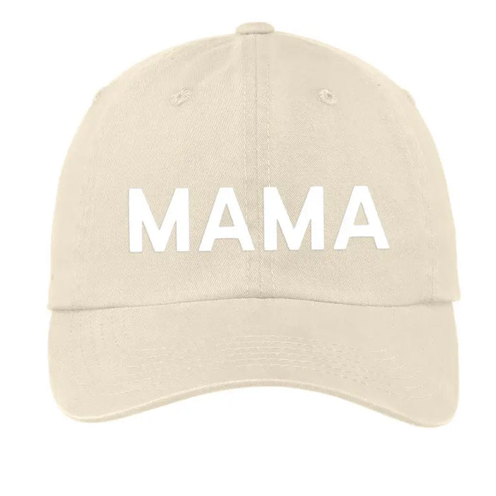 Mama Baseball Cap- Oatmeal