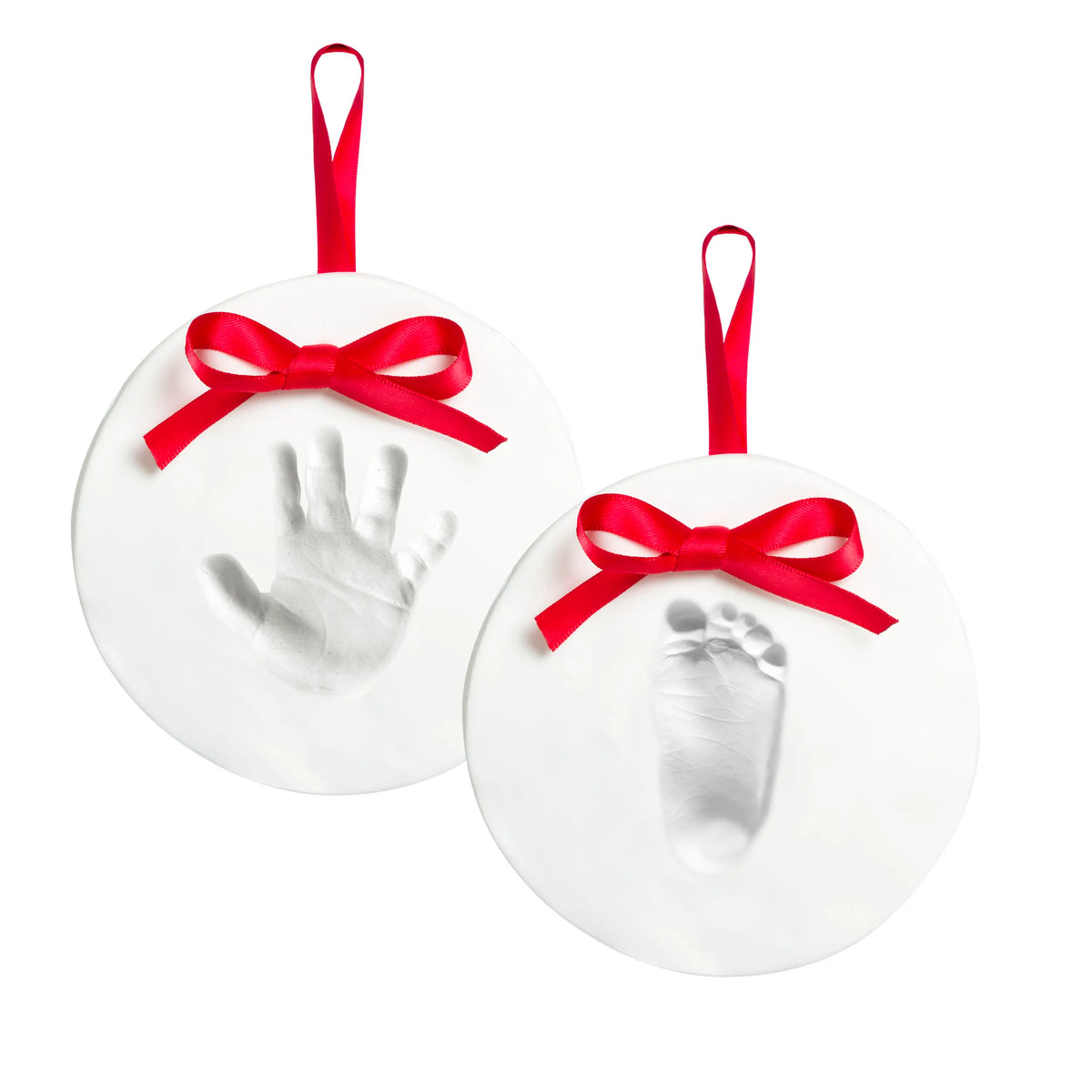 Babyprints Hanging Keepsake Ornament, Set of 2